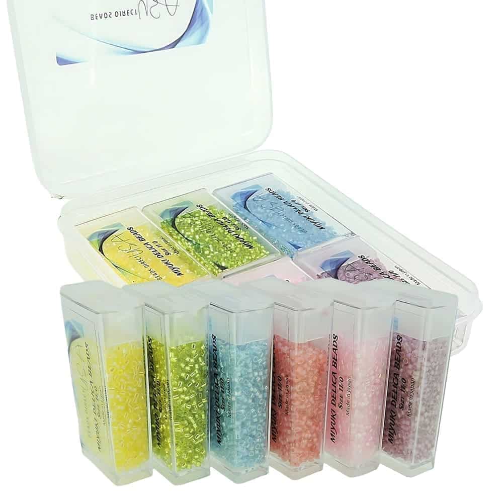 Set 6 Colors – 60GM – Miyuki Delica Beads Size 11/0 – Spring Collection