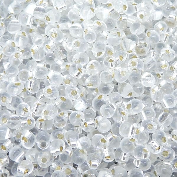 Miyuki Drop Beads 2.8mm Silver Lined Crystal 9GM