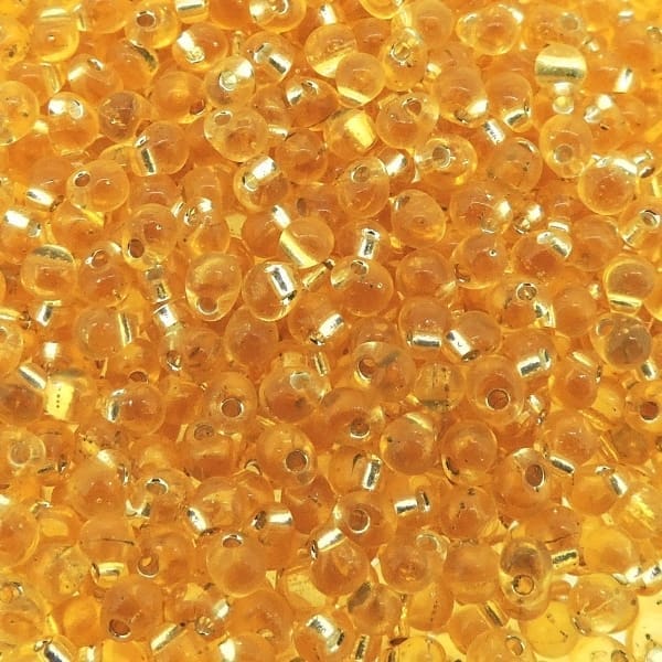 Miyuki Drop Beads 2.8mm Silver Lined Gold 9GM