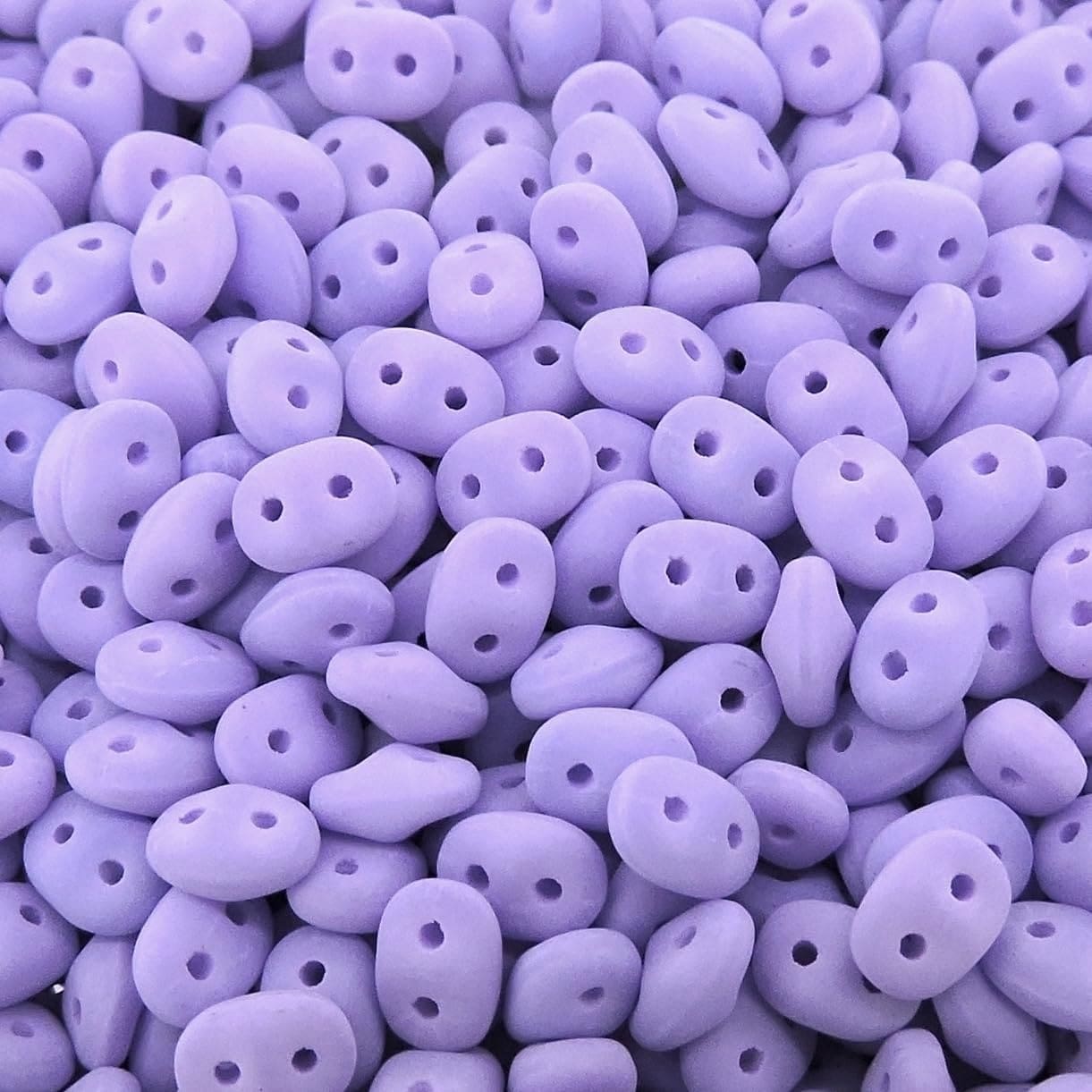 SuperDuo Two-hole Beads 5×2.5mm Bondeli Matte Purple 22.5GM