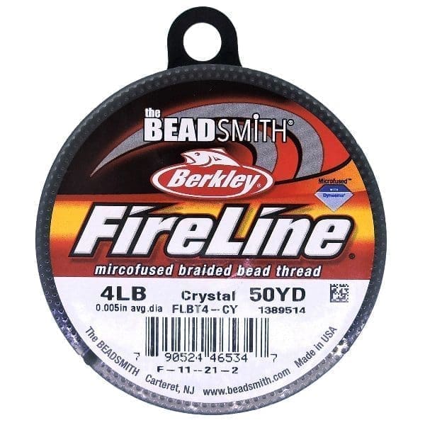 Fireline Beading Thread 4LB Crystal Clear .005″ dia. 50 Yards