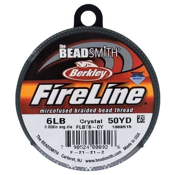 Fireline Beading Thread 6LB Crystal Clear .006″ dia. 50 Yards