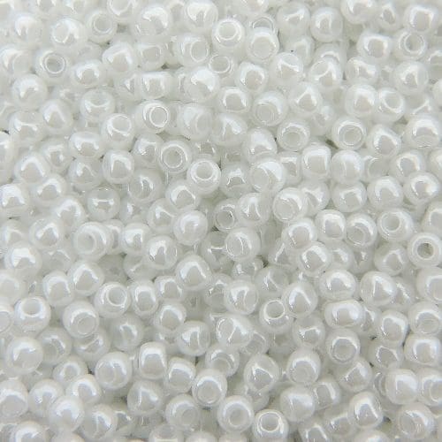 Toho Seed Beads Round Size 11/0 28GM Opaque Lustered White