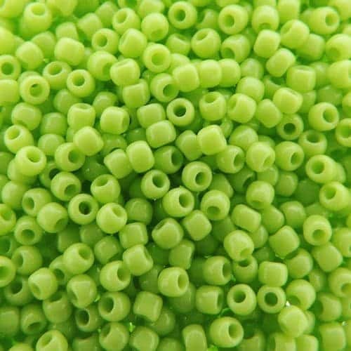 Toho Seed Beads Round Size 11/0 28GM Opaque Sour Apple