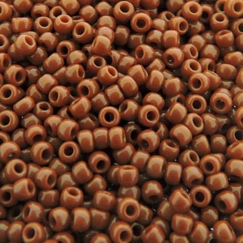 Toho Seed Beads Round Size 11/0 28GM Opaque Terracotta 11-46L