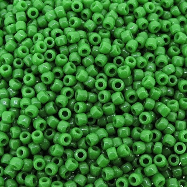 Toho Seed Beads Round Size 11/0 28GM Opaque Shamrock Green 11-47D