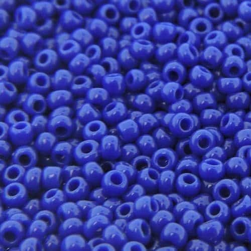 Toho Seed Beads Round Size 11/0 28GM Opaque Dark Royal Blue 11-48