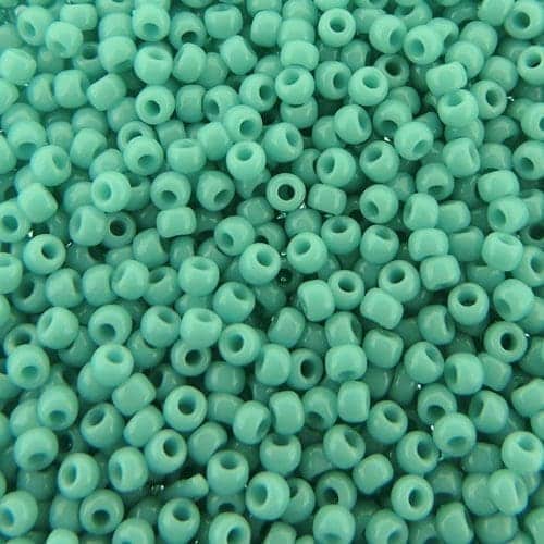 Toho Seed Beads Round Size 11/0 28GM Opaque Turquoise 11-55