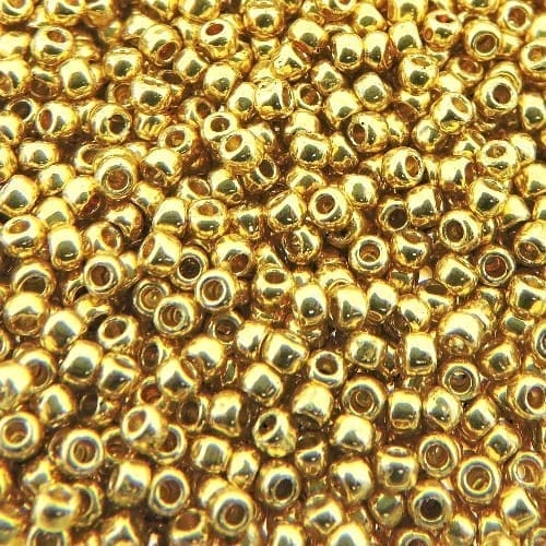 Toho Seed Beads Round Size 11/0 28GM PermaFinish Galvanized Starlight 11-PF557