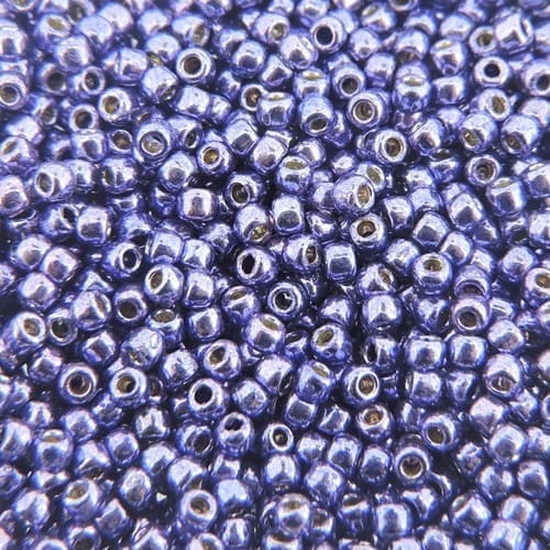 Toho Seed Beads Round Size 11/0 28GM PermaFinish Galvanized Purple 11-PF581