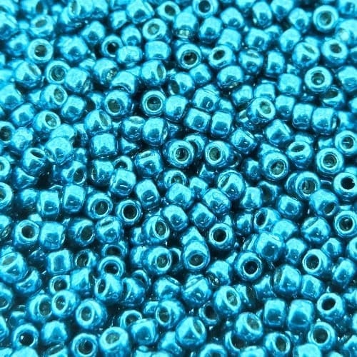 Toho Seed Beads Round Size 11/0 28GM PermaFinish Galvanized Turkish Blue